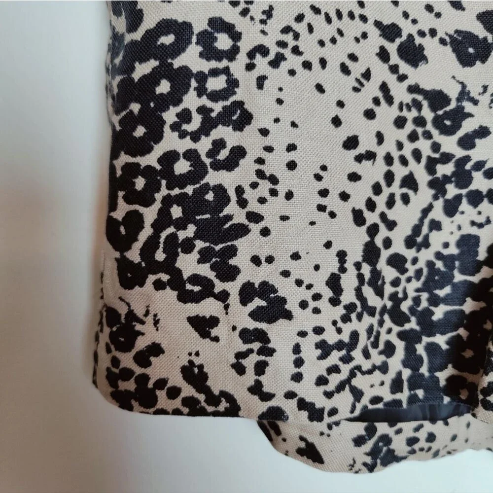 Re-Imagined by J. Crew High Waisted Leopard Print Trouser Shorts, Size 0